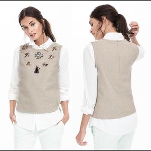 Banana Republic Embellished Bug Vest